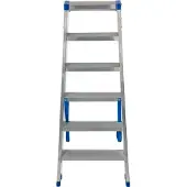 Escalo – Industriële trapladder – Sparta Duo – Aluminium – 2x6 treden – 129 cm
