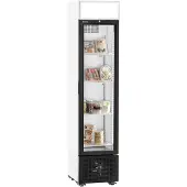 Bartscher Koelkast - Smal Model - 232L - Zwart - +1°C/+9°C - Statisch + Ventilator - Wielen - 450x530x2030mm - Horeca Koelkast