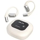 4smarts SkyBuds OWS - Bluetooth Koptelefoon - AI Scherm - Open-Ear Design - Beige