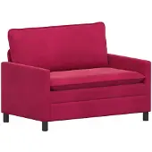 vidaXL Bank Wijnrood 126 x 81 x 87,5 cm Fluweel