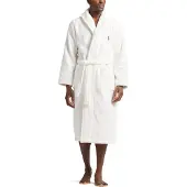 Ralph Lauren Badjas lang bruin / rood / wit