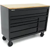 HBM gereedschapswagen, 8 laden, 142 cm, zwart