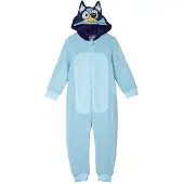Bluey Fleece Bluey Sleepsuit Blauw 5 Years