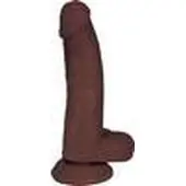 Jock Dildo met Ballen - 20,5 cm brown