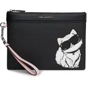 Karl Lagerfeld Clutch 'Ikon Choupette' zwart
