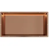 Guido Gusto Copper RVS Inbouwnis 30x60x10cm met tegelflens en RGB verlichting