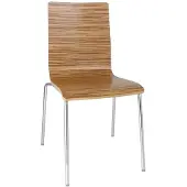 Bolero stoel met vierkante rug eiken - 4 stuks