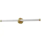 LUCANDE Wandlamp Melisa, messing / goud, Badkamer, Glas, Modern, Wandlamp
