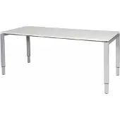 Schaffenburg Verstelbaar Bureau - Domino 180x80 grijs - alu frame