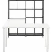 Notio Living Kiwi-Boekenkast met Bureau - Beton Wit