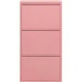 Kare design Schoenenkast Caruso roze 3 laden