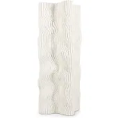 SP Collection Vaas 18x18xH42,5cm fluid white Vea