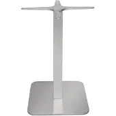 Bolero vierkante RVS tafelpoot - 68 cm hoog