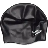 Speedo Plain Moulded Silicone Junior Badmuts - Zwart