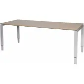 Schaffenburg Verstelbaar Bureau - Domino 200x80 Havana Kersen - alu frame