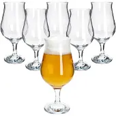 MamboCat Set van 6 HOOK pilsglazen met voet - 440297