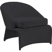 Notio Living Isla-Lounge stoel in stof antraciet
