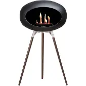 Le Feu Ground Wood Haard Bio Ethanol - Zwart/Oak Smoked