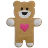 Leschi Warmtekussen Teddy hart- zand