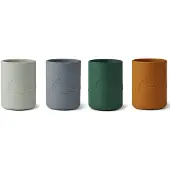 Liewood - Beker Ethan (Set van 4) - Dino Blue Multi Mix