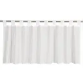 Elbersdrucke Bistro Gordijn Effecto 48x140 cm wit transparant