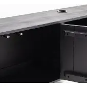 Giga Meubel Zwevend Tv-meubel Zen Zwart 200cm 4-deurs