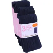 Sarcia.eu 3x marineblauwe panty met patroon
