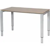 Schaffenburg Verstelbaar Bureau - Domino 120x60 Havana Kersen - alu frame