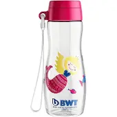 BWT Kinderfles navulling 375 ml zeemeermin roze