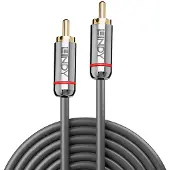 Lindy 35340 audio kabel 2 meter RCA Antraciet