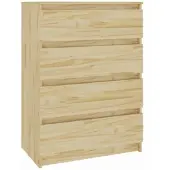 vidaXL Bijzetkast 60x36x84 cm massief grenenhout