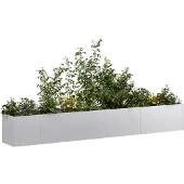 vidaXL Plantenbak 40x80x80 cm gegalvaniseerd staal