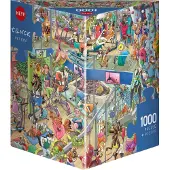 Heye Puzzle Triangle Box - Pet Gym Puzzel (1000 stukjes)