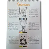 Clairefontaine A4-kleurboek voor verschillende technieken, 20 vellen, Odelia Les animaux