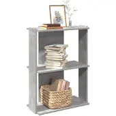 vidaXL Boekenkast 3-laags 60x30x120 cm bewerkt hout wit