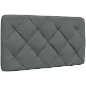 vidaXL Hoofdbordkussen 120 cm stof zwart