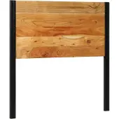 vidaXL Hoofdeinde 200 cm massief gerecycled en ijzer