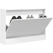vidaXL Schoenenkast met 4 klaplades 80x21x163,5 cm wit