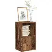 vidaXL Boekenkast 31x24x102 cm bewerkt hout betongrijs