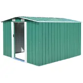 vidaXL Tuinschuur 257x489x181 cm metaal bruin