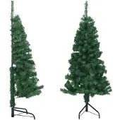 vidaXL Kunstkerstboom hoek 240 cm PVC wit