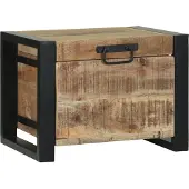 vidaXL Opbergkisten met opslag Bruin 40 x 30 x 30 cm Massief mangohout