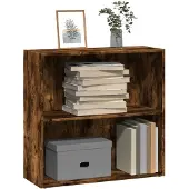 vidaXL Boekenkast 80x30x189 cm bewerkt hout gerookt eikenkleurig