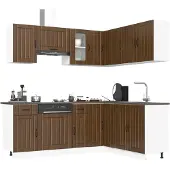 vidaXL 11-delige Keukenkastenset Kalmar bewerkt hout wit