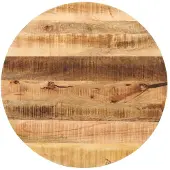 vidaXL Tafelblad rond Ø 60x2,5 cm massief ruw mangohout