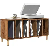 vidaXL Platenkast 100x38x48 cm bewerkt hout oud houtkleurig