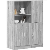 vidaXL 2-delige Keukenkastenset bewerkt hout sonoma eikenkleurig