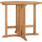 vidaXL Tuintafel inklapbaar 90x90x75 cm massief teakhout
