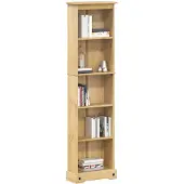 vidaXL Boekenkast Corona 46x20x170 cm massief grenenhout