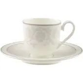 Villeroy & Boch Espressotasse mit Untertasse Gray Pearl 70 ml